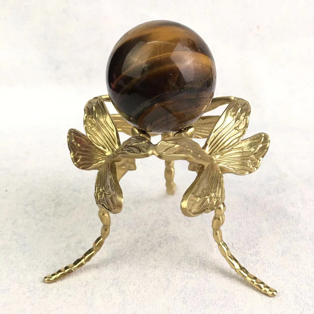 Wholesale natural crystal healing tiger eye sphere for decoration 1kg