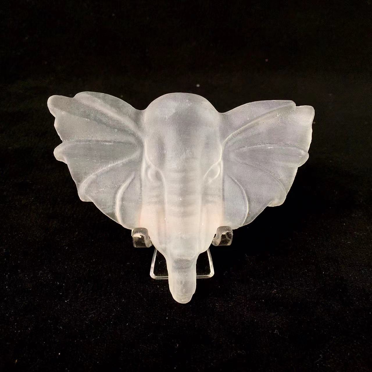 High quality wholesale Natural Crystal selenite Elephant trunk For Decoration
