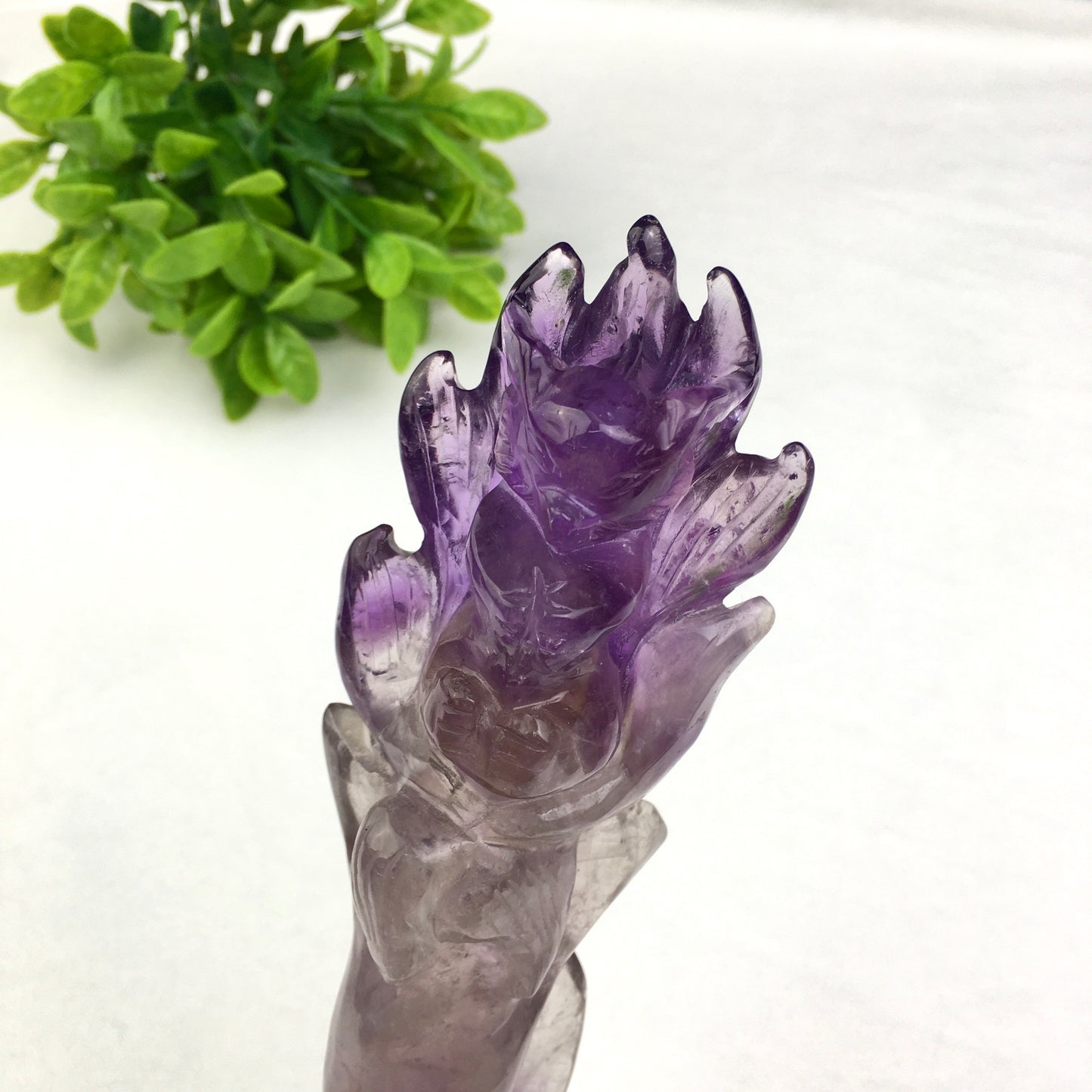 Wholesale natural truncheon amethyst fox rose and lion and rose quartz rose wand specimen amethyst wand and rose quartz wand raw stone feng shui quartz for decoraiotion