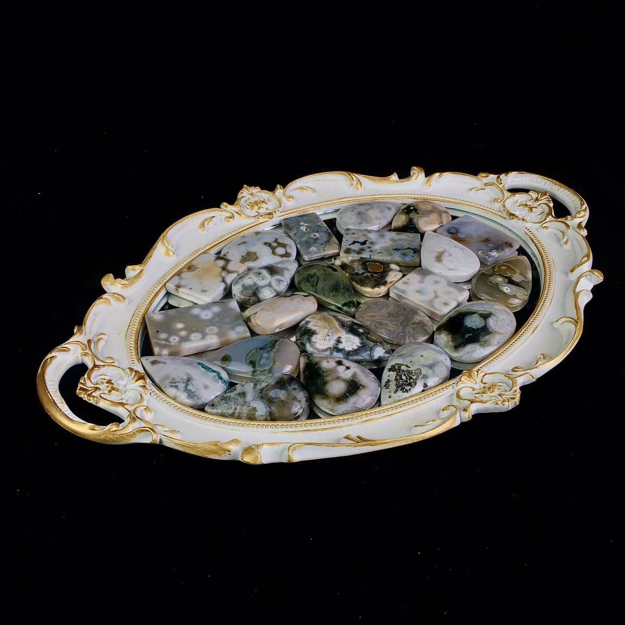 High quality wholesale Natural Crystal Ocean Jasper Pendant For Decoration 1pc