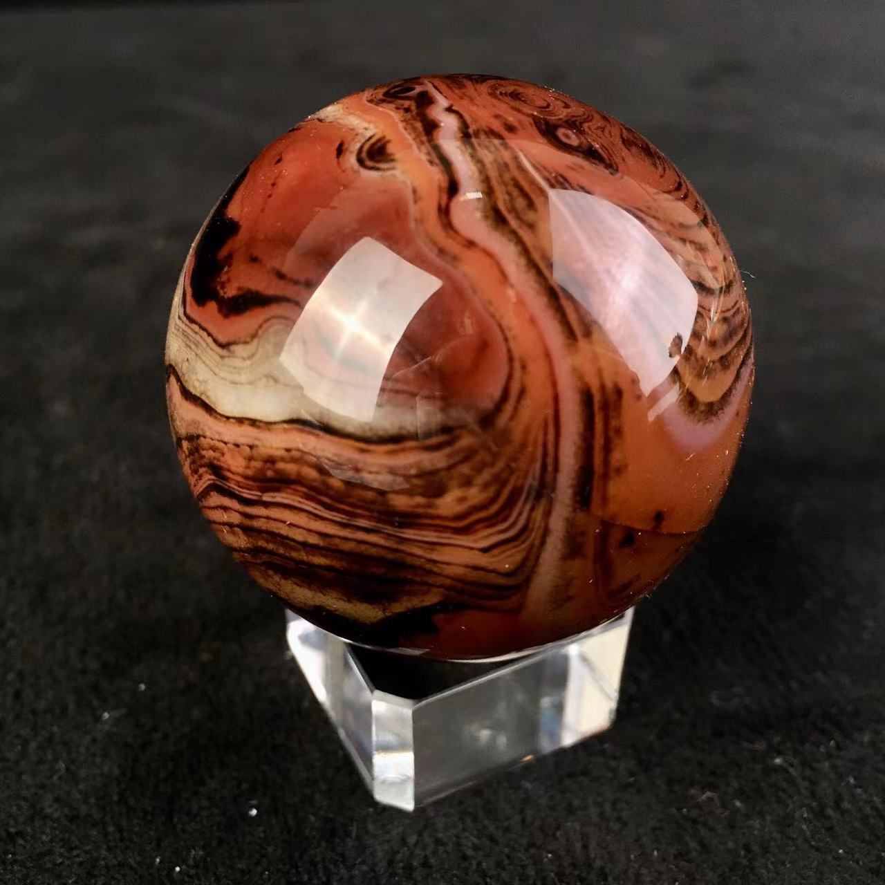 Wholesale high quality polished sardonyx agate sphere silk agate ball natural crystal quartz ball for souvenir 1kg
