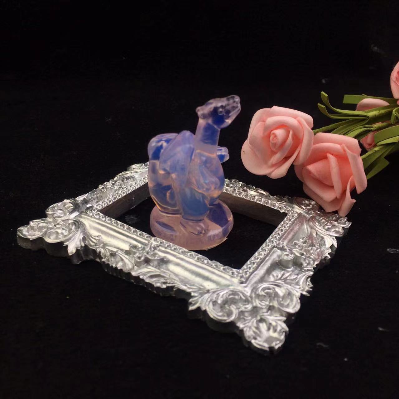 Natural Opal Gemstone Healing Stone Crystal Charizard Crafts Pokemon Characte