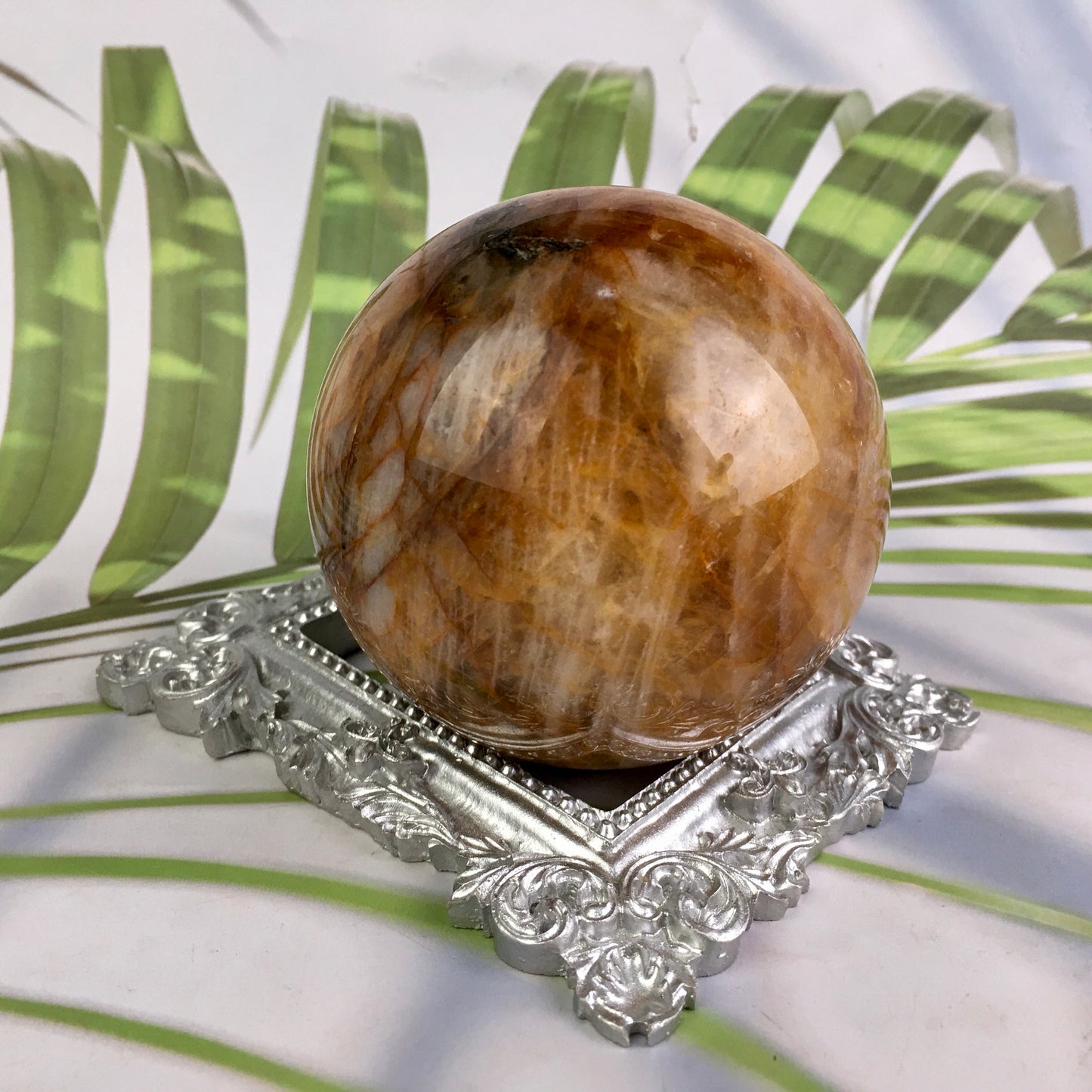 Wholesale high quality reiki natural Golden hearler sphere for decoration 1kg