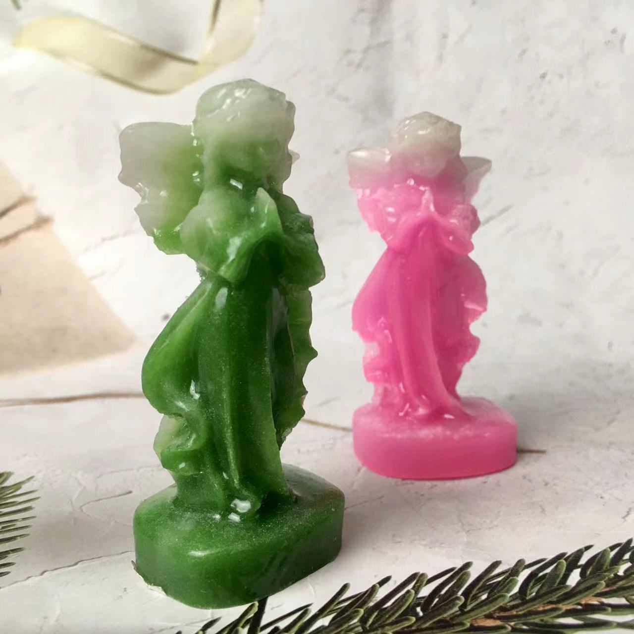 Wholesale Crystal Carving Luminous Angel Small Carving Collection for gift