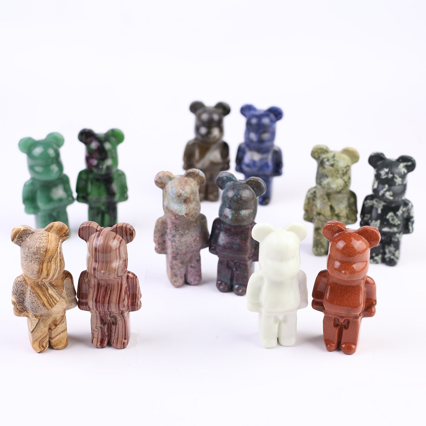 Wholesale high quality reiki natural Gloomy Bear carving for decoration