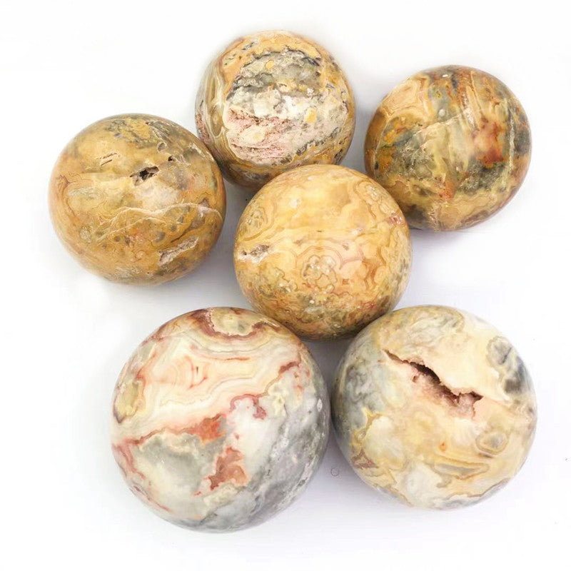 Wholesale natural crystals spheres crazy agate sphere for decoration 1kg
