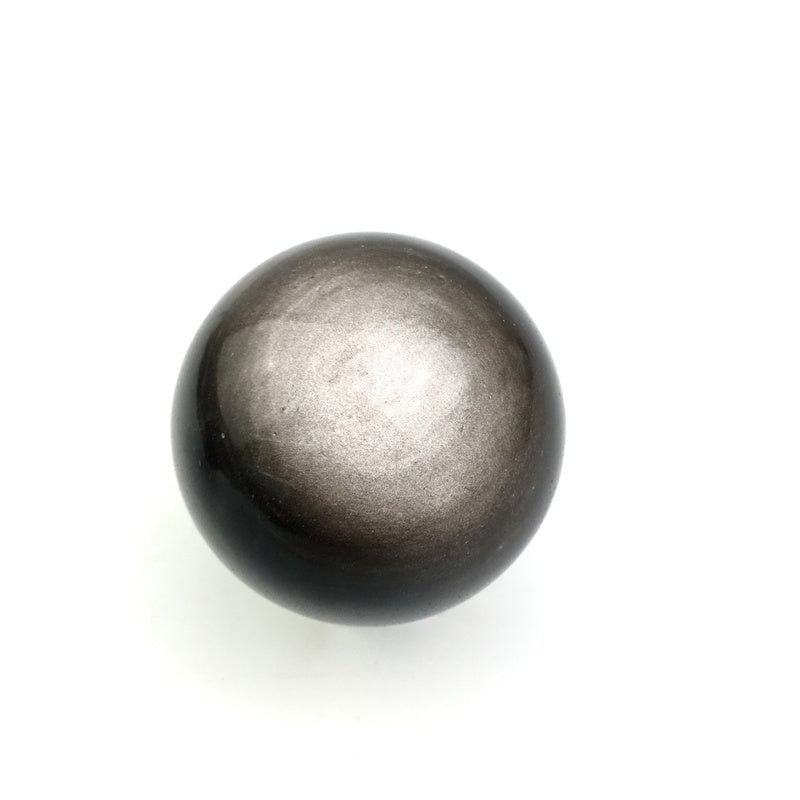 Wholesale Rare Silver Obsidian Crystal Sphere Polished Black Healing Quartz Ball for Fengshui 1kg
