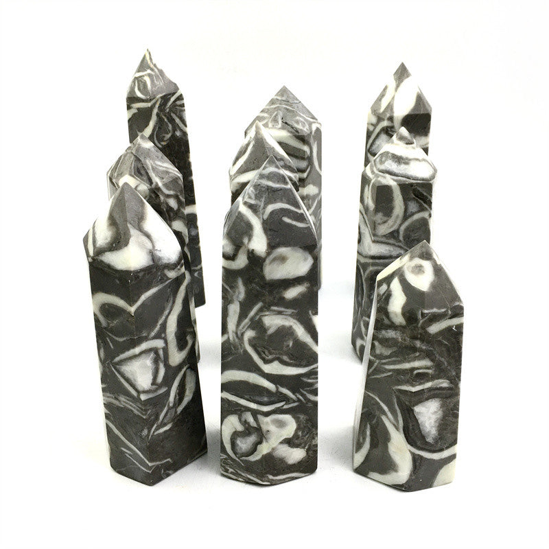 Wholesale natural thousand eye tower for decoraiotion 1kg