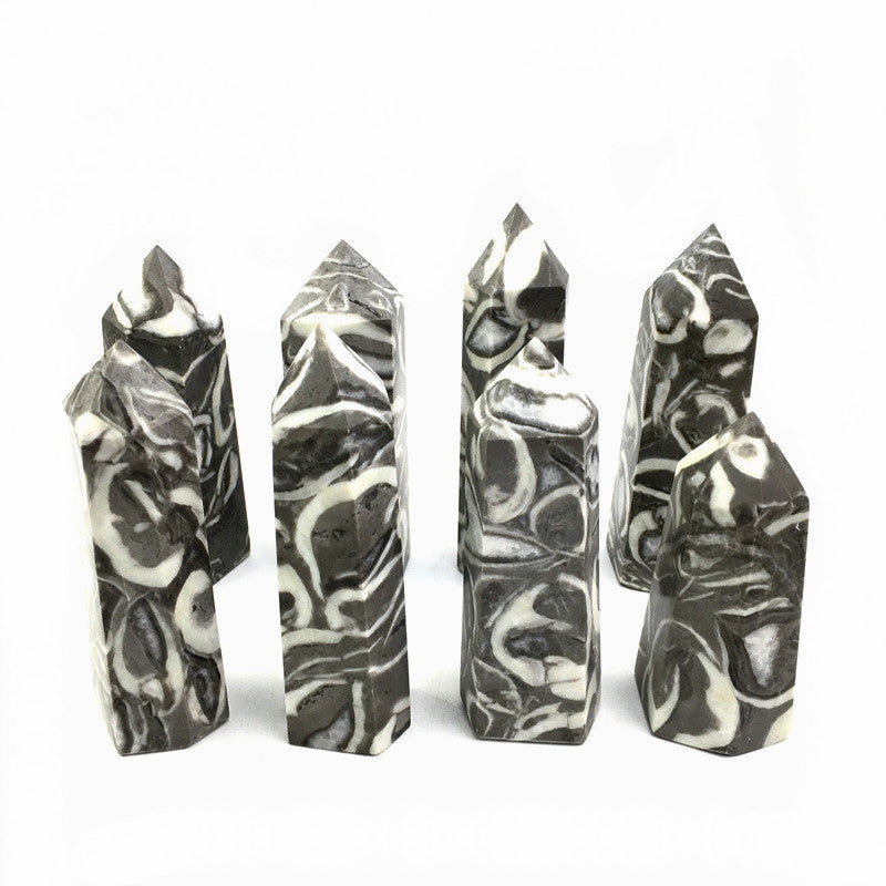 Wholesale natural thousand eye tower for decoraiotion 1kg