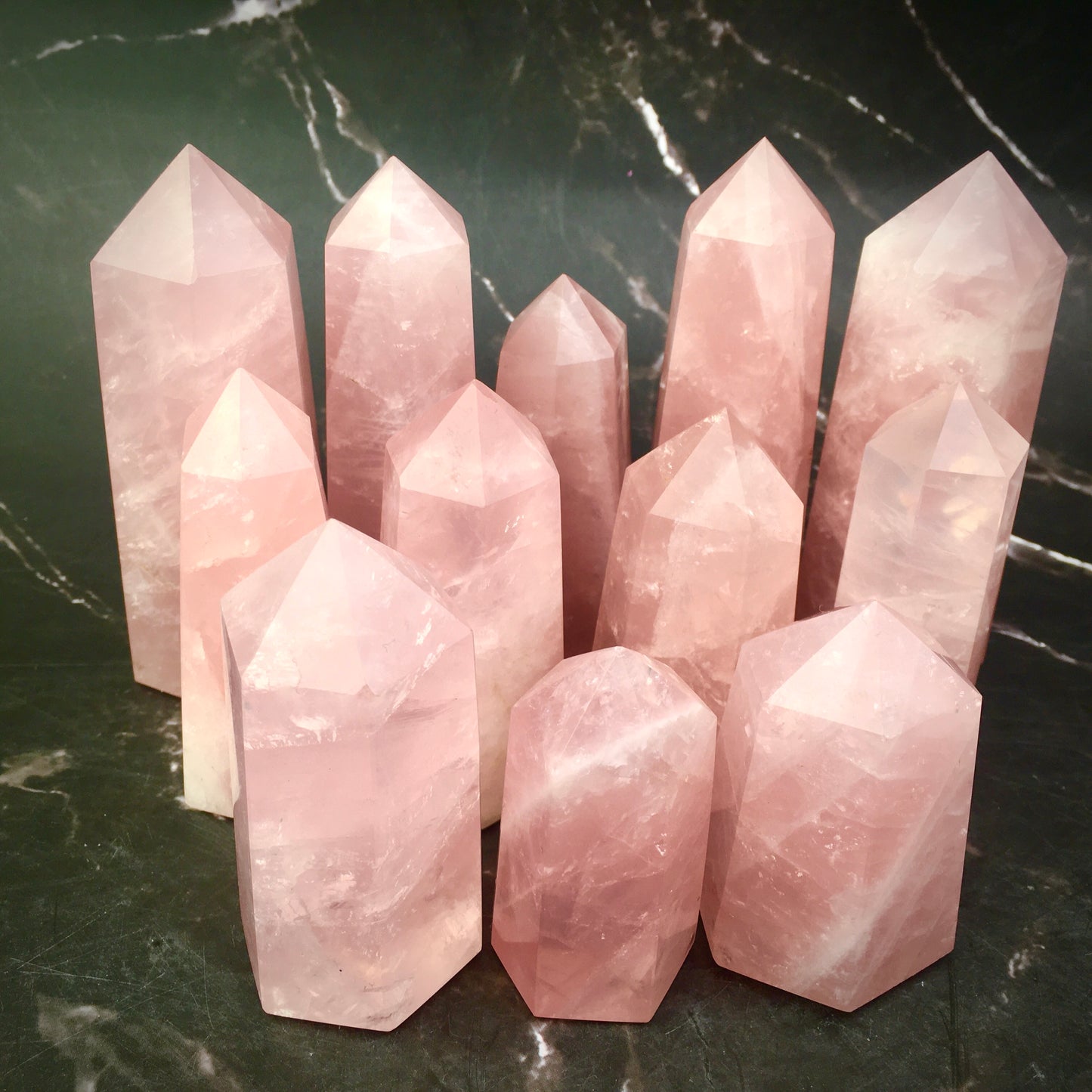 Wholesale Natural Healings Crystals Rose Quartz Tower for decoraiotion 1kg