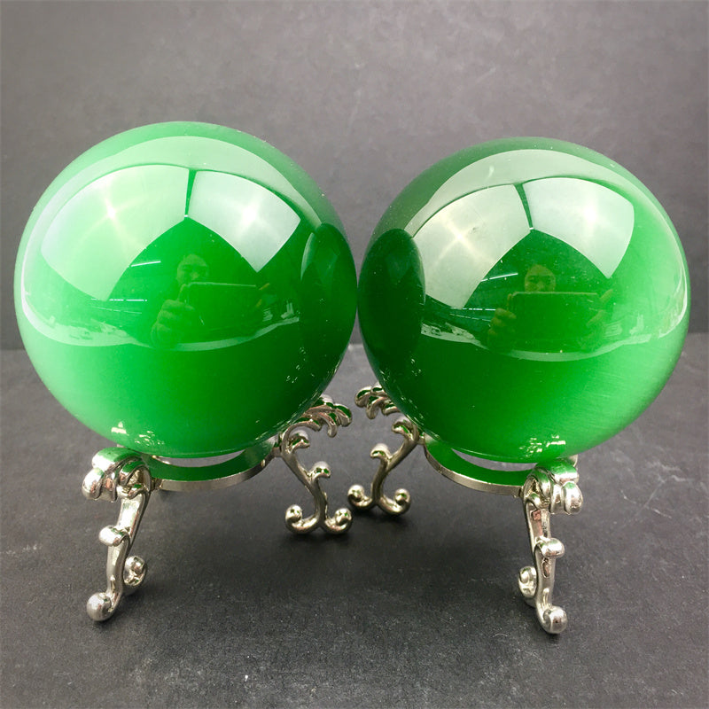 Wholesale high quality reiki natural Cat Eye Sphere for decoration 1kg
