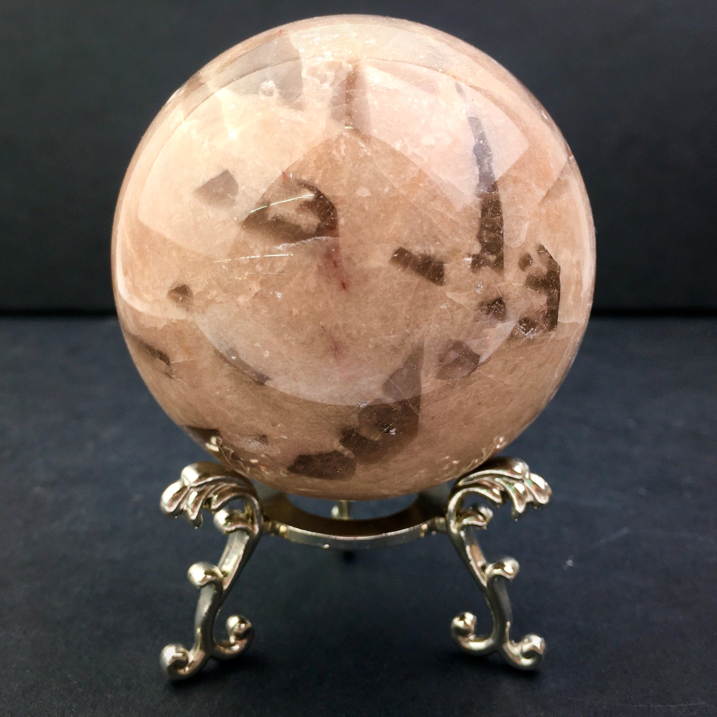 Wholesale high quality reiki natural Moonlight and calcite sphere for decoration 1kg