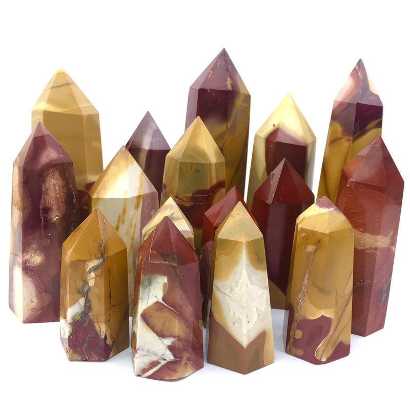 Wholesale Natural Crystals Mookaite tower for decoraiotion 1kg