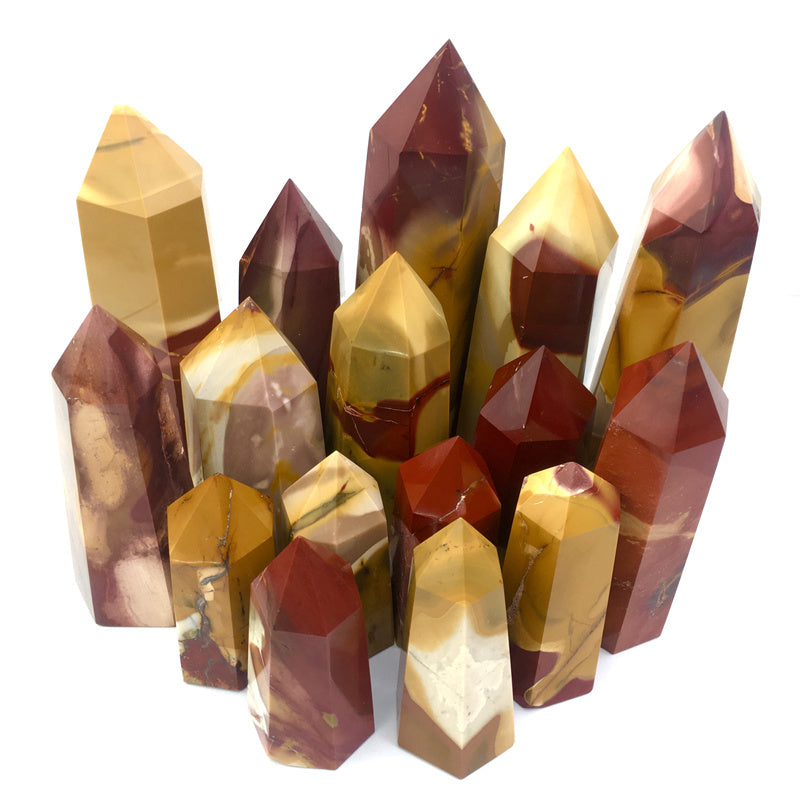 Wholesale Natural Crystals Mookaite tower for decoraiotion 1kg