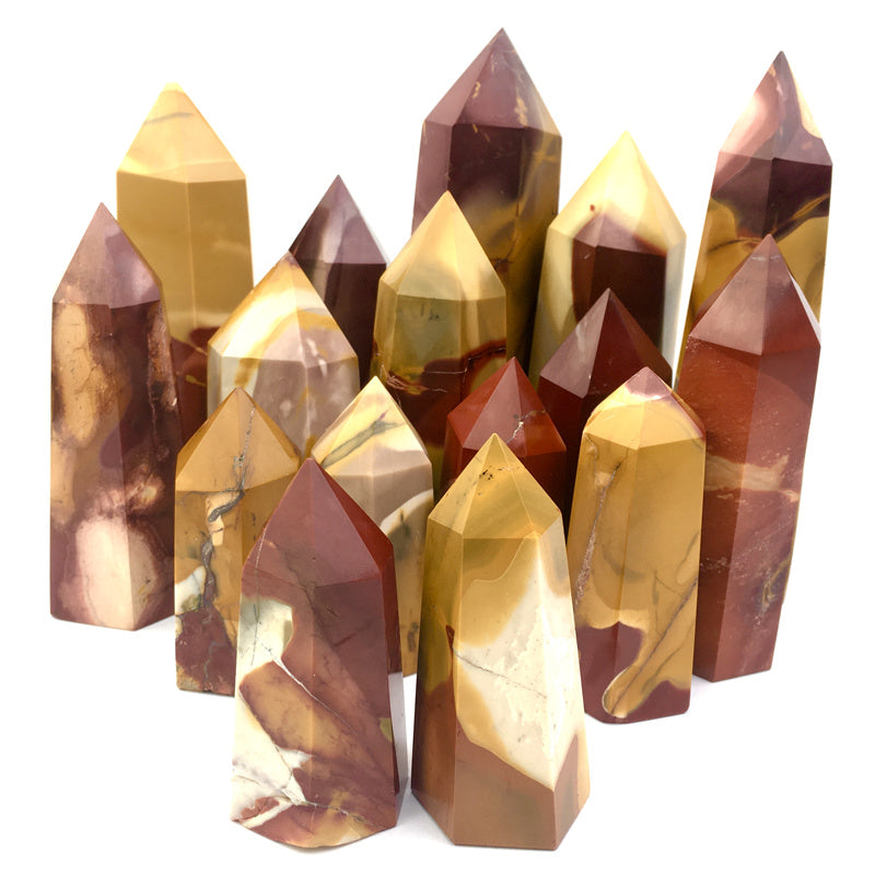Wholesale Natural Crystals Mookaite tower for decoraiotion 1kg