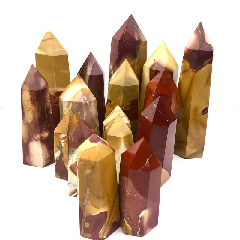 Wholesale Natural Crystals Mookaite tower for decoraiotion 1kg
