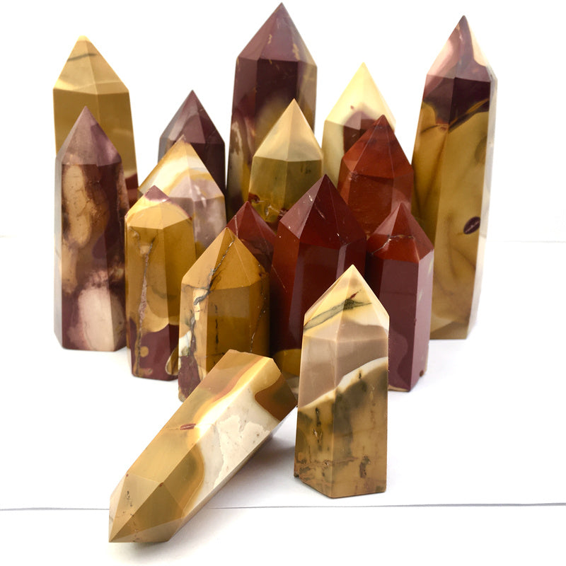 Wholesale Natural Crystals Mookaite tower for decoraiotion 1kg