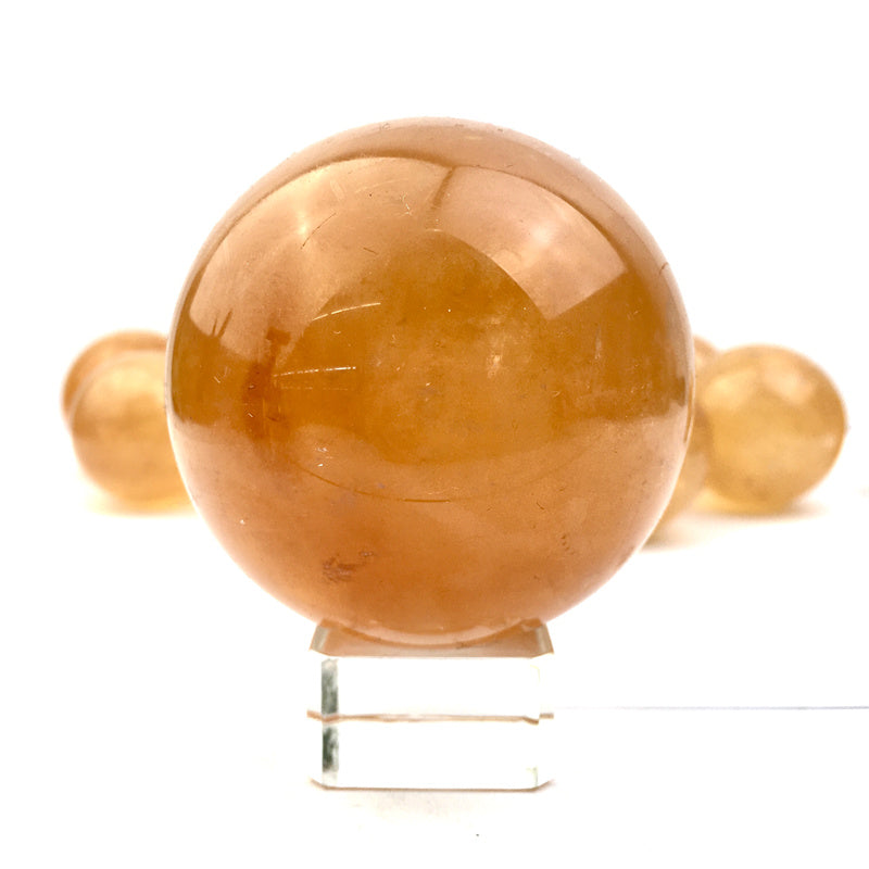 Wholesale Natural honey calcite crystal balls/sphere for decoraiotion 1kg