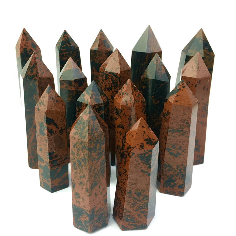 Wholesale Natural Red Obsidian Tower for decoraiotion 1kg