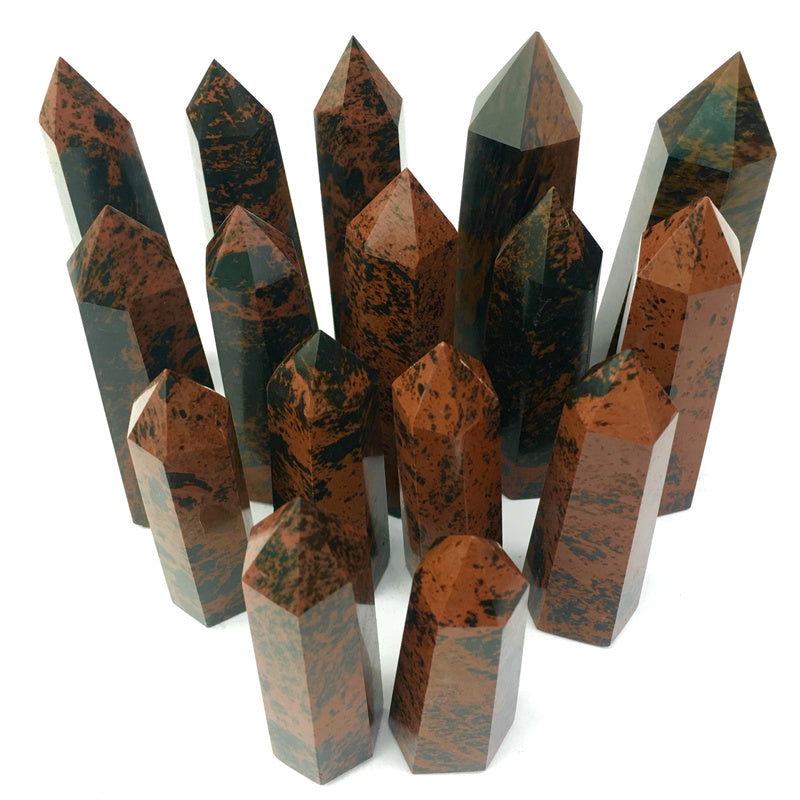 Wholesale Natural Red Obsidian Tower for decoraiotion 1kg