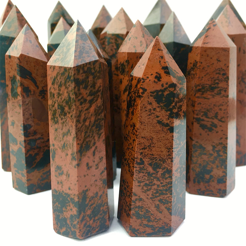 Wholesale Natural Red Obsidian Tower for decoraiotion 1kg