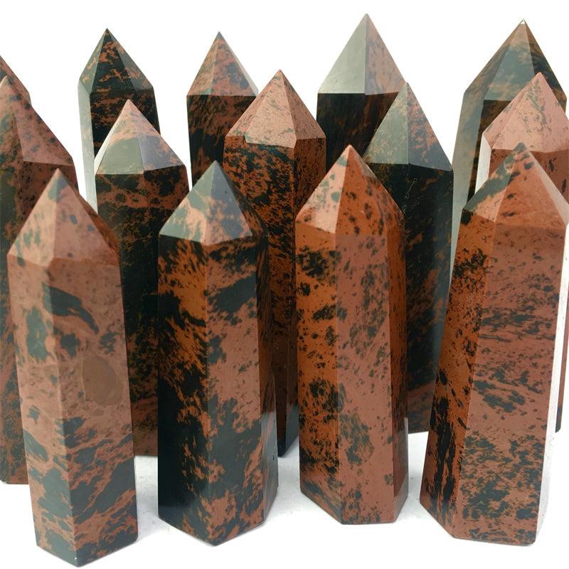 Wholesale Natural Red Obsidian Tower for decoraiotion 1kg