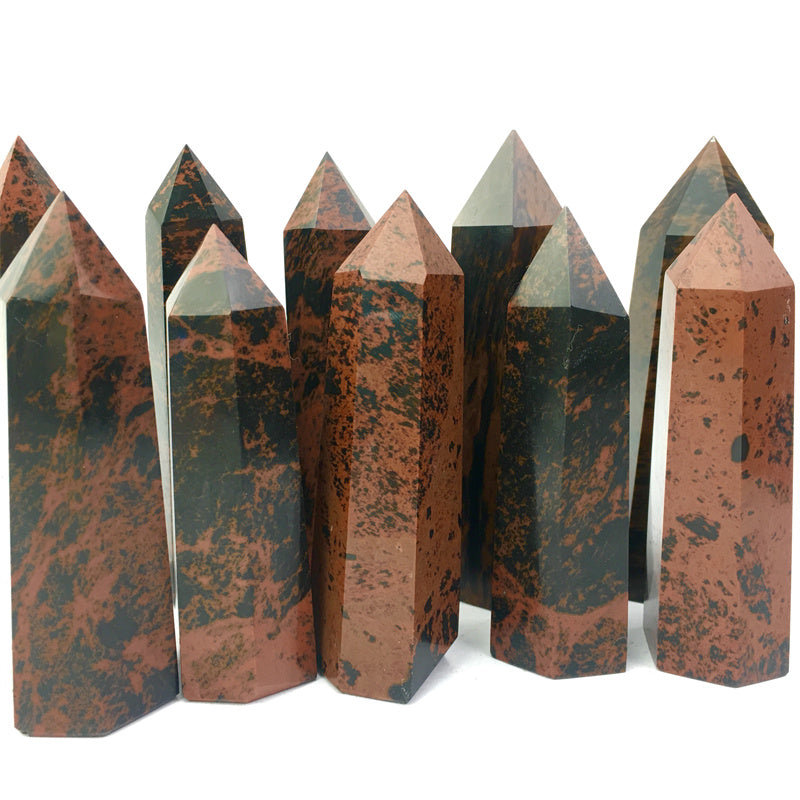 Wholesale Natural Red Obsidian Tower for decoraiotion 1kg