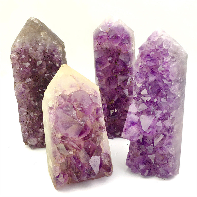 Wholesale high quality reiki natural Amethyst cluster Healing stone tower for decoraiotion1kg