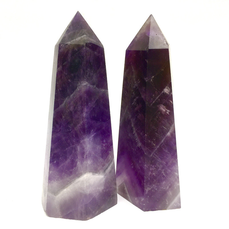 Wholesale natural crystal dream amethyst tower for decoraiotion 1kg
