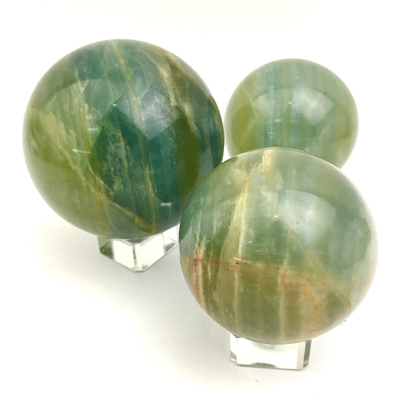 Wholesale high quality reiki natural Gemstone Blue Onyx sphere for decoration 1kg
