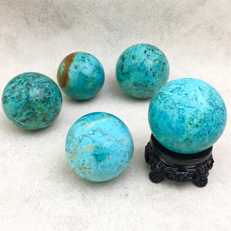Wholesale high quality reiki natural American turquoise Healing stone sphere($155/kg) for decoraiotion1kg