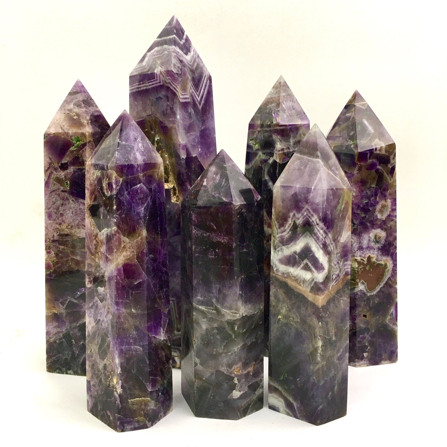 Wholesale Natural Dream Amethyst Crystal Towers for decoraiotion 1kg