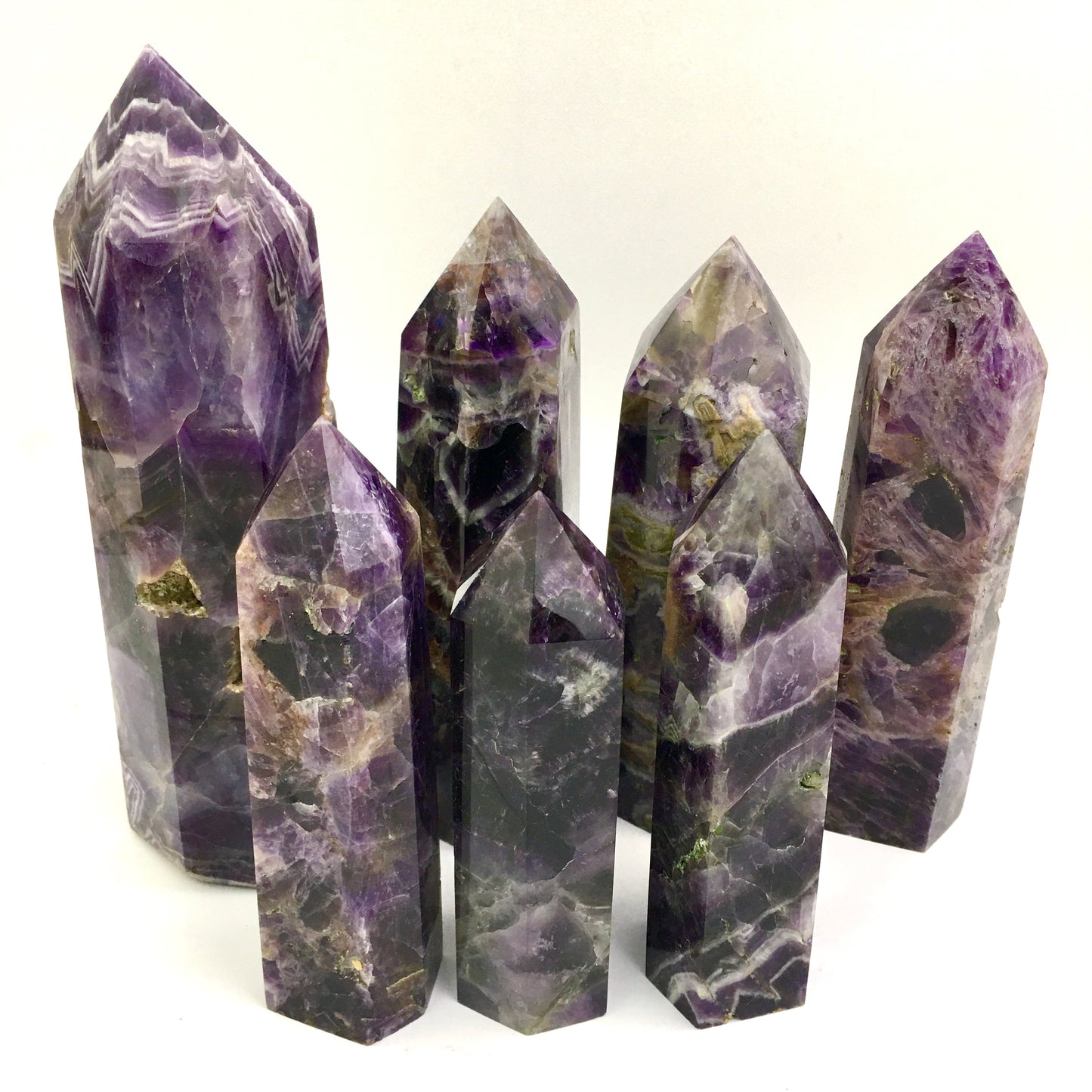Wholesale Natural Dream Amethyst Crystal Towers for decoraiotion 1kg