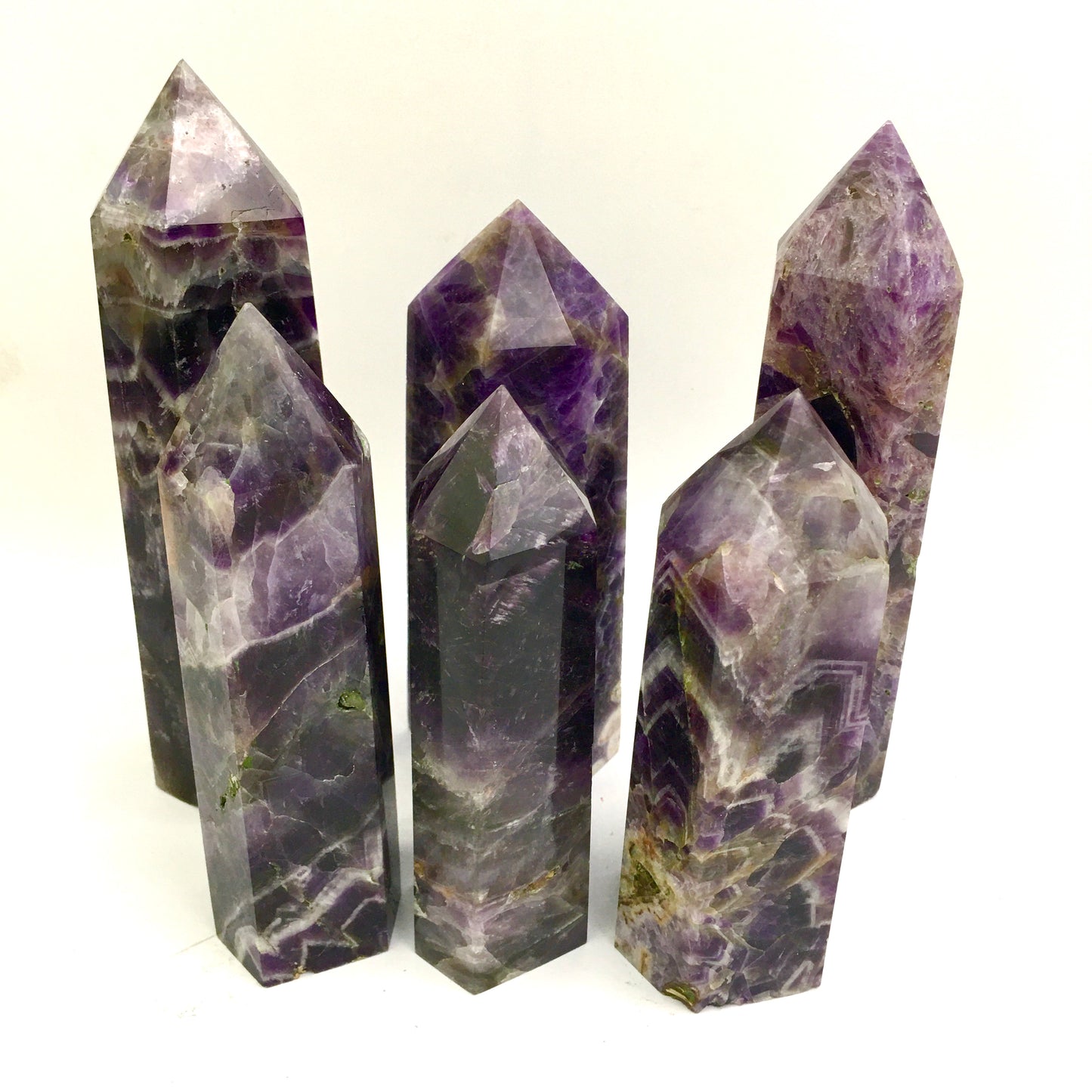 Wholesale Natural Dream Amethyst Crystal Towers for decoraiotion 1kg