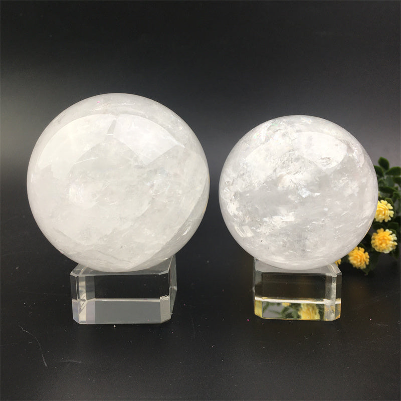 Wholesale Natural Crystal Clear Calcite Spheres for decoration 1kg