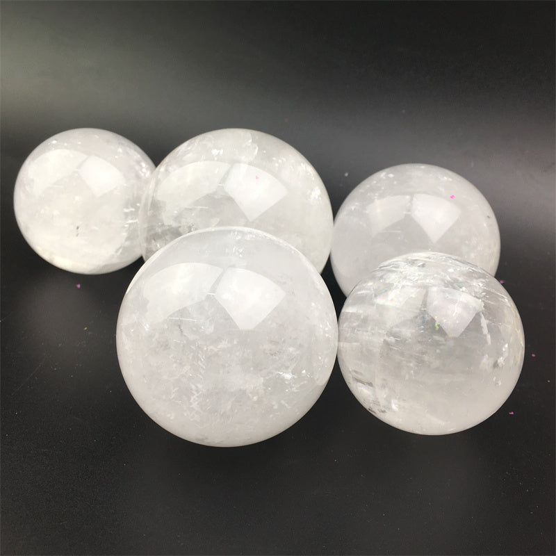 Wholesale Natural Crystal Clear Calcite Spheres for decoration 1kg