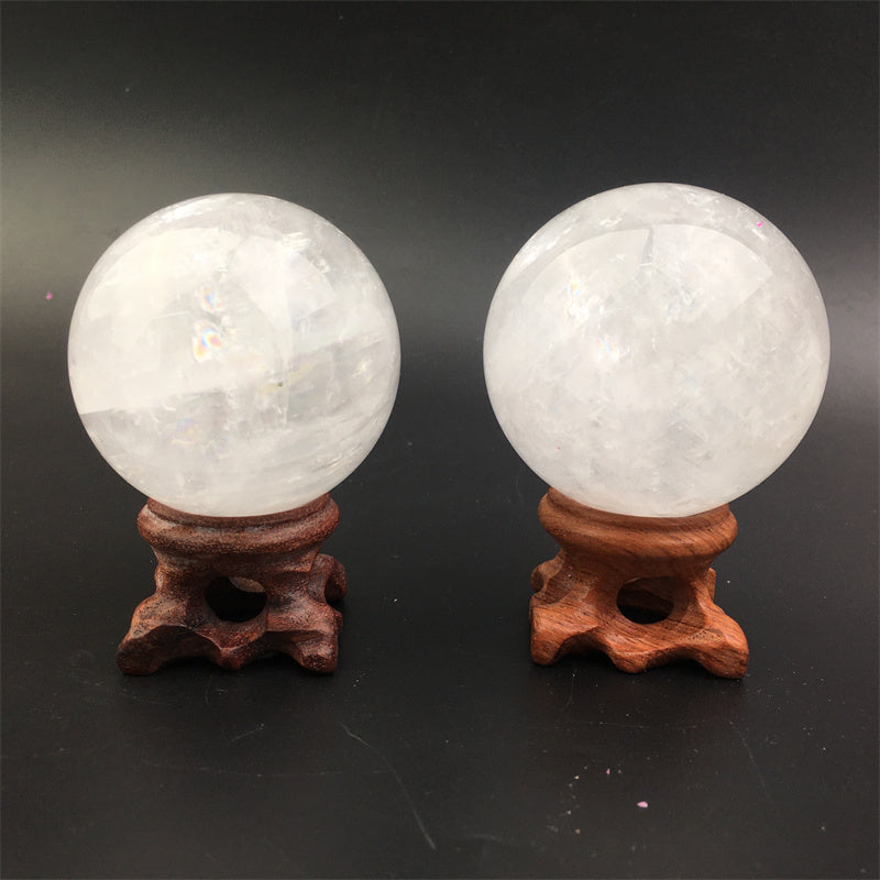 Wholesale Natural Crystal Clear Calcite Spheres for decoration 1kg