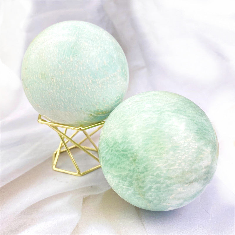Wholesale high quality reiki natural Amazonite Healing stone sphere($76/kg) for decoraiotion1kg