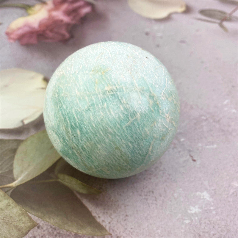Wholesale high quality reiki natural Amazonite Healing stone sphere($76/kg) for decoraiotion1kg