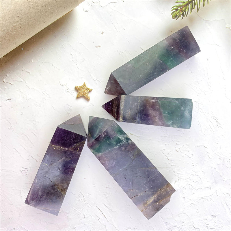 Wholesale Natural Crystals Fluorite Pyrite Tower for decoration 1kg