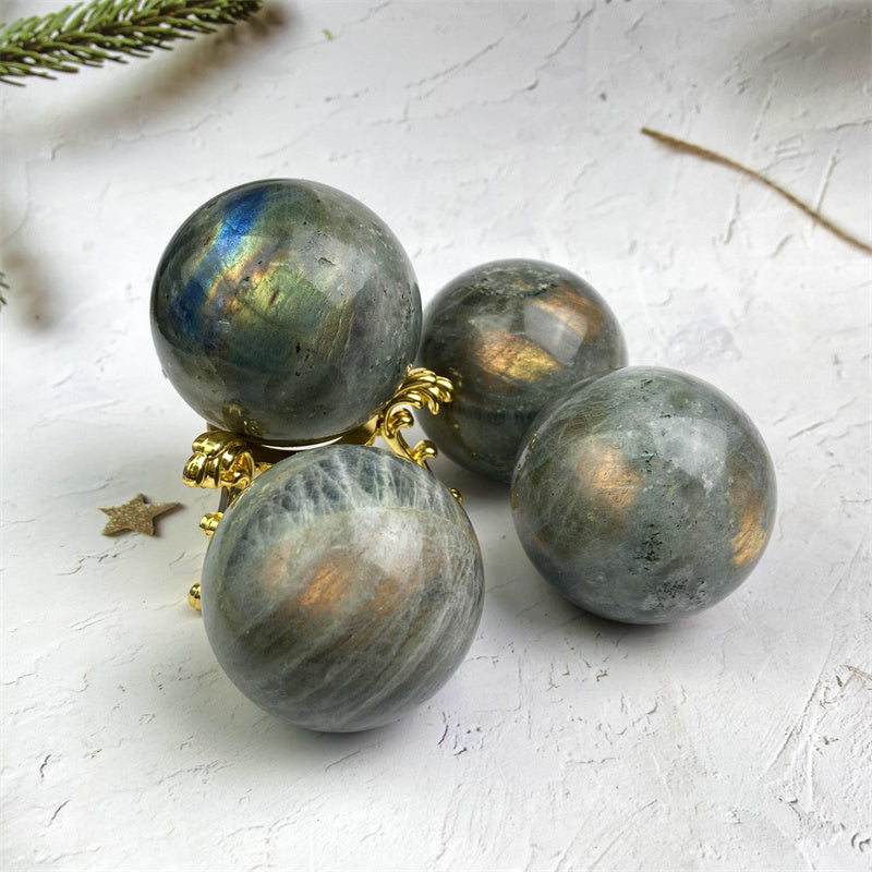 Wholesale High Quality Natural Crystal Labradorite Sphere for decoraiotion 1kg