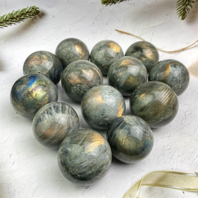 Wholesale High Quality Natural Crystal Labradorite Sphere for decoraiotion 1kg