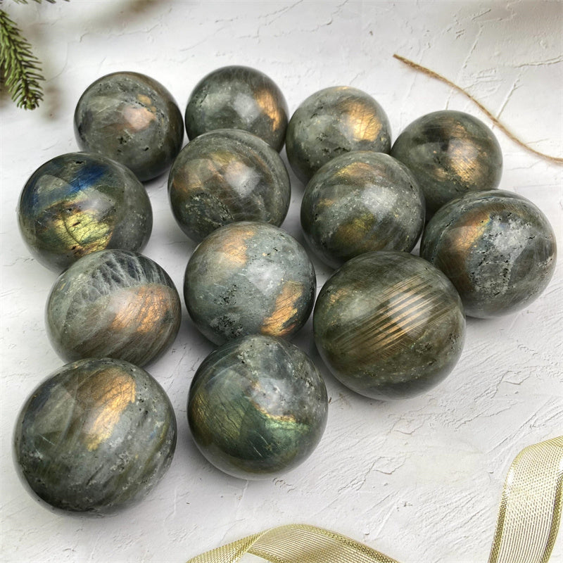 Wholesale High Quality Natural Crystal Labradorite Sphere for decoraiotion 1kg