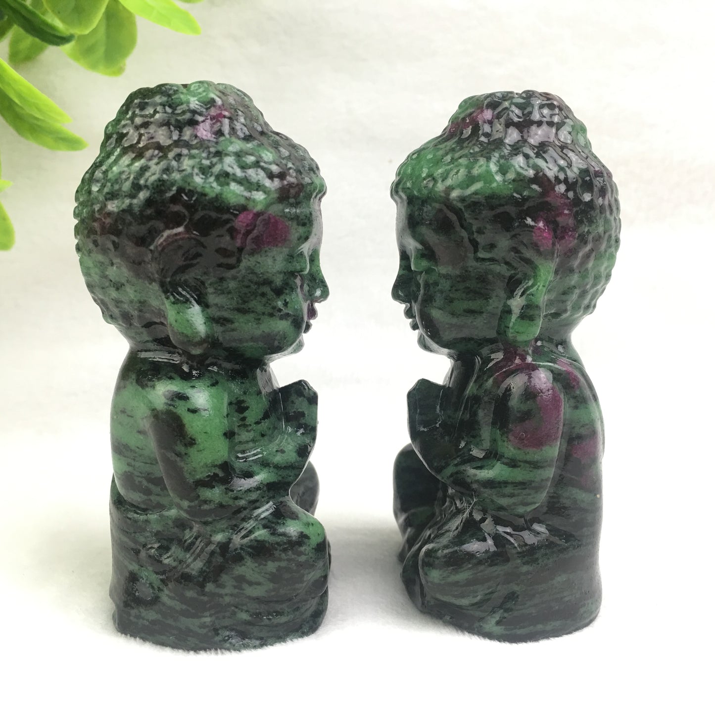 Wholesale high quality reiki natural crystal carving ruby zostite buddha for decoraiotion