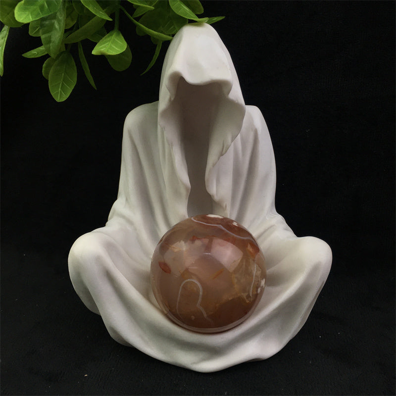 Natural Elegent Sakura Agate Sphere Polished Healing Crystal Ball Water Agate Reiki Cherry Blossom agate 1kg