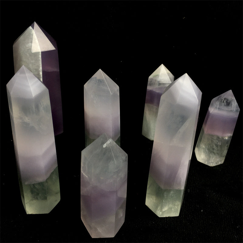 Wholesale high Quality Natural fluorite Tower for decoraiotion 1kg