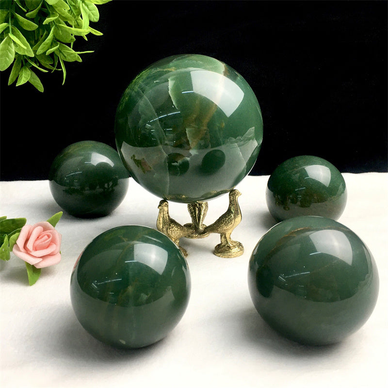Wholesale Natural Healing Green aventurine sphere for decoration 1kg