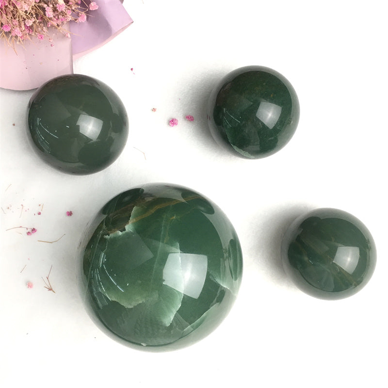 Wholesale Natural Healing Green aventurine sphere for decoration 1kg