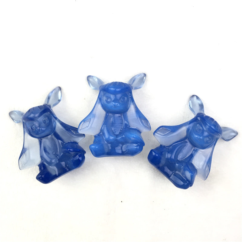 Wholesale high quality reiki natural Pokemon carving Eevee for decoration