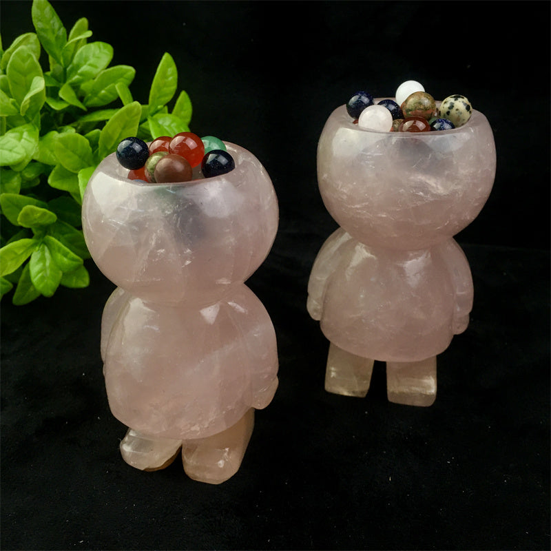 Hot Sale Large Natural Healing Gemstone Craft Rose Quartz Crystal Model For Home Decoration